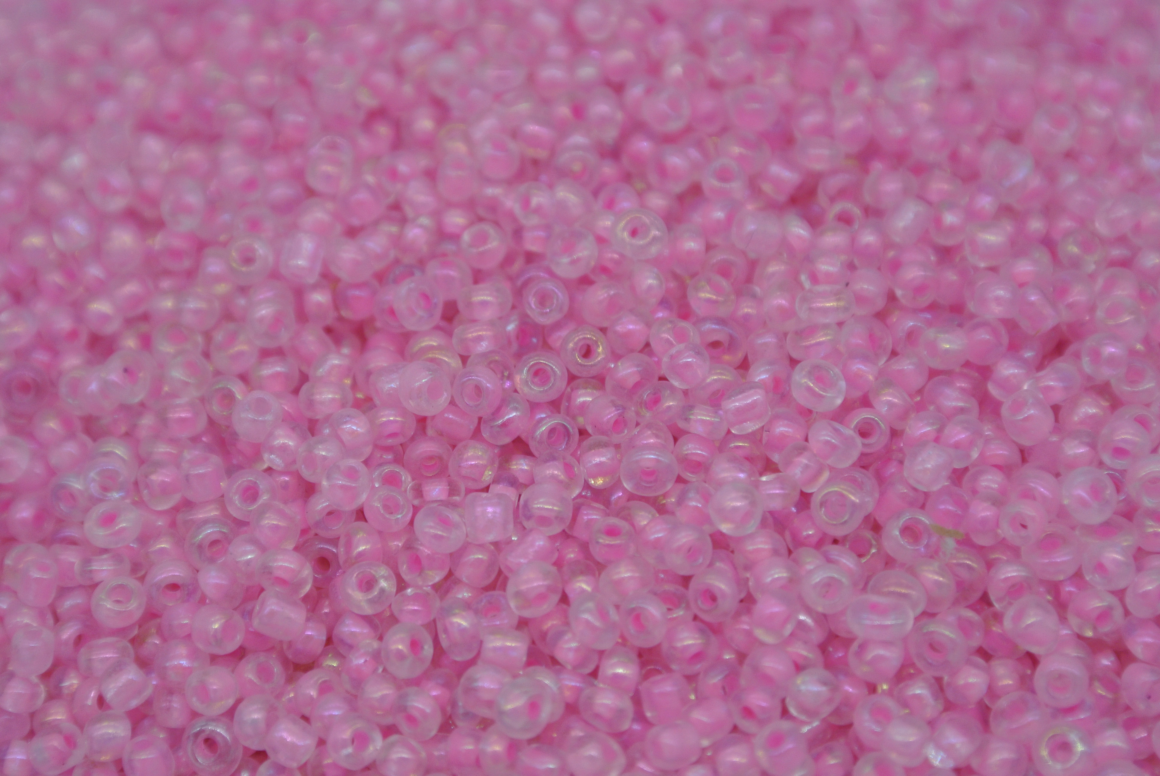 Seed Beads -11/0 size #505P Transparent Light Pink 1Pound